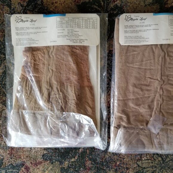 NWT. Control top, beige, sheer pantyhose, size C, 150 - 180 lb, 2 pairs. New. - Picture 4 of 4